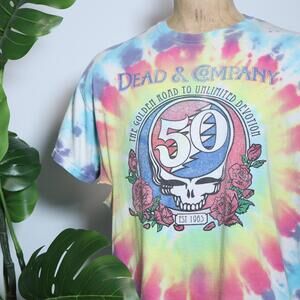 Grateful Dead Dead and Company 50th Anniversary Concert Rock Band T-Shirt